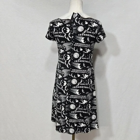 Folter Dress Womens Medium Black Ouija Occult Gothic Peter Pan Collar USA - Picture 5 of 12